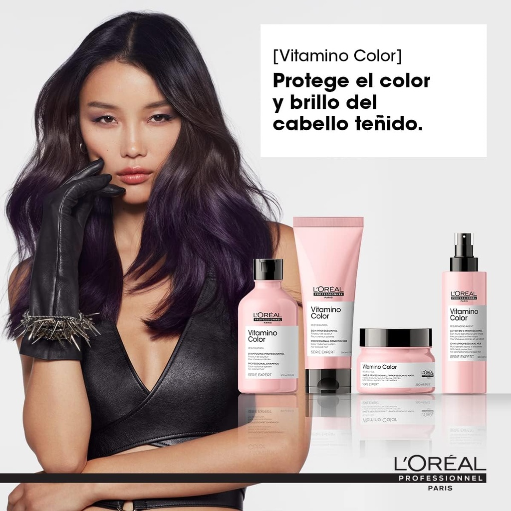 Shampoo 300 Ml +acondicionador 200ml  Vitamino Color L'oreal