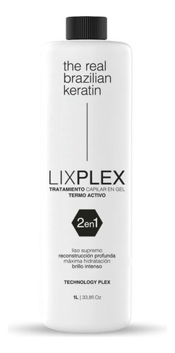 ALISADO GEL LIXPLEX 2EN1 1000ML THE REAL BRAZILIAN