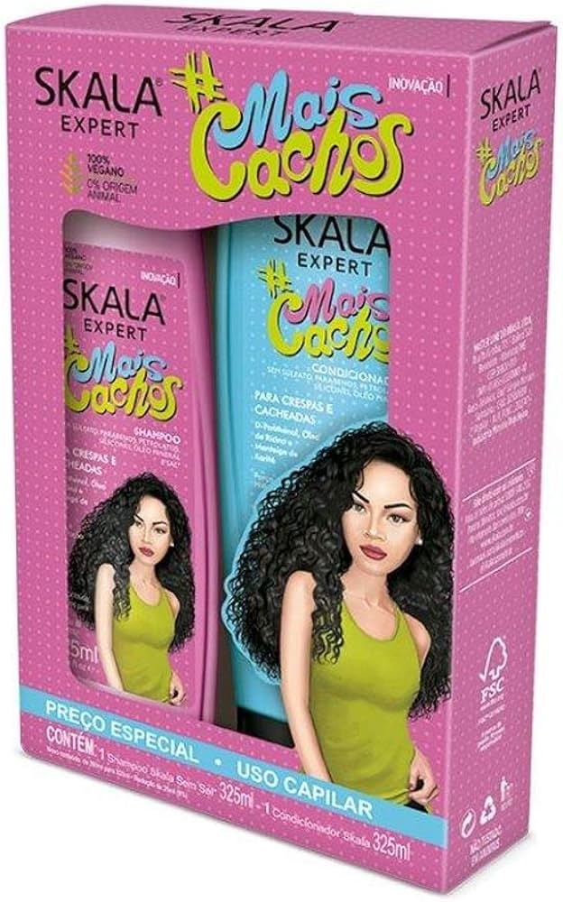 KIT MAIS CACHOS SHAMPOO+ACONDICIONADOR 325ML SKALA