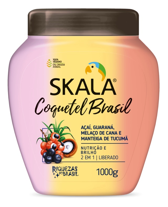 MASCARA COQUETEL BRASIL HIDRATACION+NUTRICION 1000ML SKALA