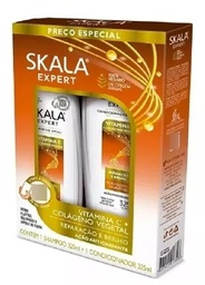 KIT VIT C + COLAGENO REPARACION SHAMPOO+ACONDICIONADOR  325ML SKALA