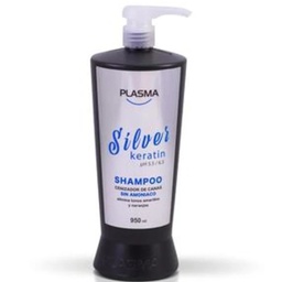 SHAMPOO SILVER KERATIN CENIZADOR 950ML PLASMA